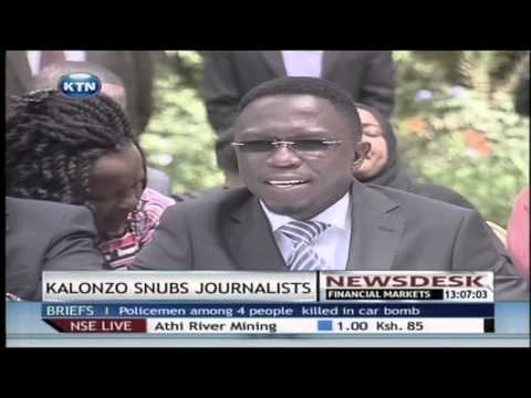Conference - Former vice president kalonzo musyoka has this morning stunned journalists in a cord news conference, when he declined to answer a direct question from a journalist on grounds of the journalist's...