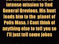 the hunt for General Grevious
