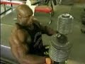 Ronnie Coleman  bodybuilder lifting peanuts