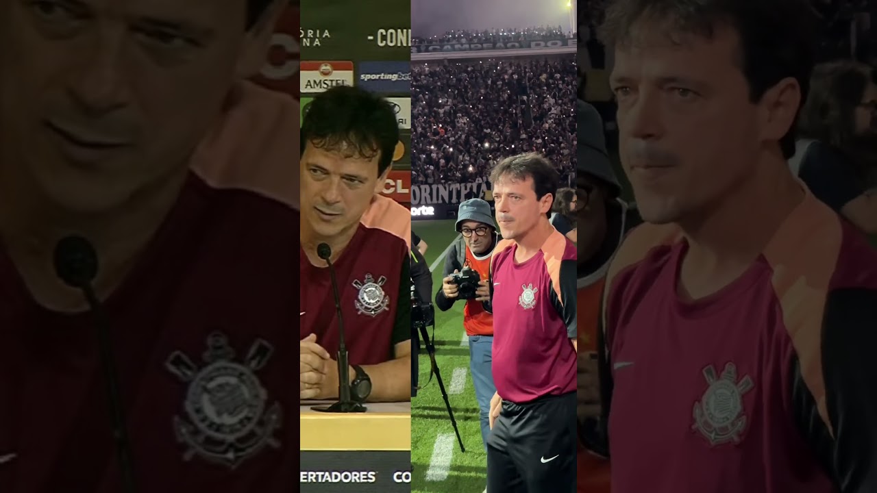 A EMOÇÃO EM COMANDAR O TIMÃO! O DINIZ SABE MUITO BEM O QUE É SER CORINTHIANS! #shorts