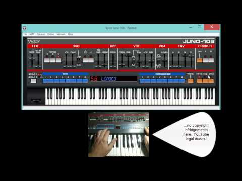 how to save a patch on juno 106
