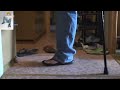 crutches, sneaker and 3 flipflop for my only one leg