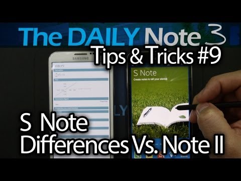 Samsung Galaxy Note 3 Tips & Tricks Episode 9: S Note Improvements and Differences vs Note 2 S Note