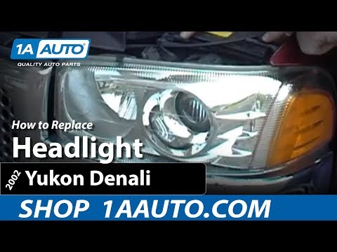 How To Install Replace Headlight 99-06 Chevy Silverado Sierra Suburban Tahoe Yukon 1AAuto.com