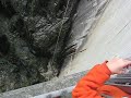 This is the highest Bungee Jump in the world from a structure. The height of the dam is 220 metres high and this is Peter Wade bungy jumping the Verzasca Dam. This is the same jump from the opening scene of the James Bond film, Goldeneye. Taken on 30 September 2007 whilst on the Crumball Rally from Bolougne to Venice in a G reg Nissan Sunny Coupe. Camera work by Bill Harris, cheers Bill.