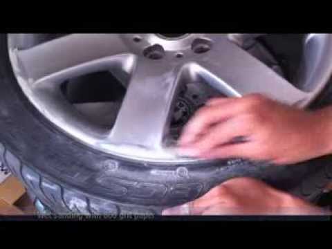 how to repair curb rash on alloy wheels