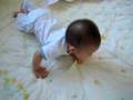 Caleb is crawling!