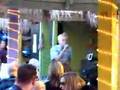 70 year old man singing Let the bodies hit the floor!!
