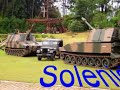 brigada paranaense de viaturas militares antigas participando da solenidade comemorativa do dia da padroeira da artilharia - santa b�rbara - com a apresenta��o da viatura jeep 5224 do associado mario coga caracterizada como do antigo 5� gac ap - salva de tiro de artilharia e desfile militar.
