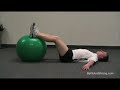 Hamstring Curl On The Swiss Exercise Ball