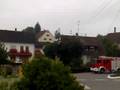 Scheunenbrand in Spöck Landkreis Sigmaringen 2. August 2008