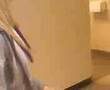 running into the boys bathroom for paper towels