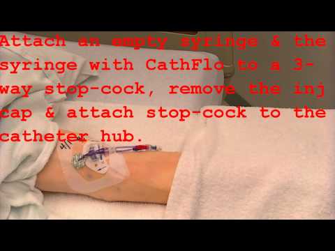 how to unclog picc line