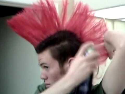 How to spike a mohawk: putting up a mohawk into a fan