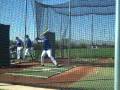 Michael Young BP at Rangers 2009 Spring Training