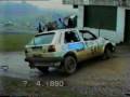 Golf rally crash