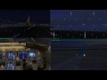 Stormy windy bad weather Landing San Fransisco Multi Camera Angle FSX 737