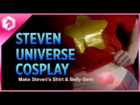 Steven Universe Cosplay Tutorial: Make Steven's T-shirt & Gem @adafruit #adafruit @cartoonnetwork