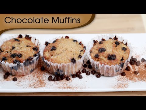 Banana Chocolate Chips Muffins – Eggless Muffin Recipe By Ruchi Bharani [HD]