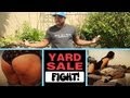 Girl Knocks Guy Out At Yard Sale