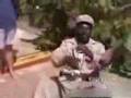 Funny Rastaman at Bob Marley's yard