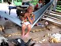 Grandma w/ Chickens Mi Abuela con los pollos
