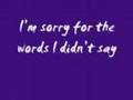 Tommy Reeve - Sorry