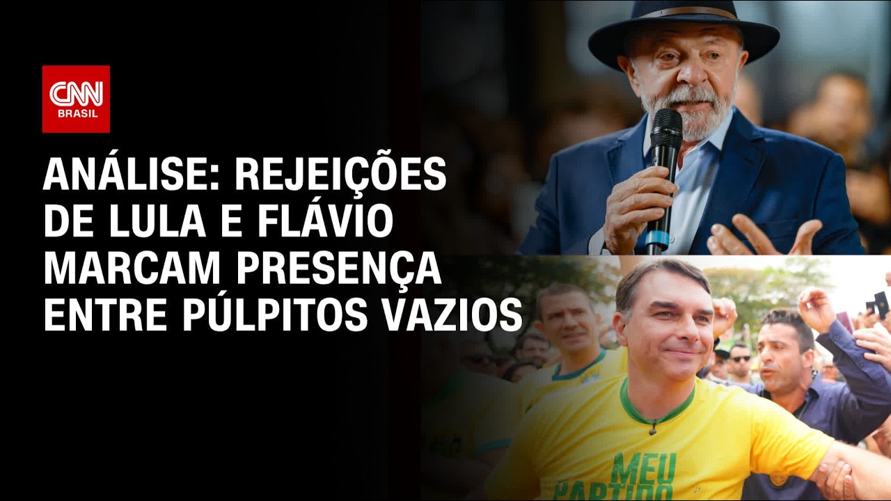 Ausentes, Lula e Flávio viram alvo no 1º debate presidencial | CNN Brasil