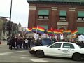 The Westboro Baptist Church of Kansas attempts to protest at the LGBT Center on Halsted in Chicago, IL
