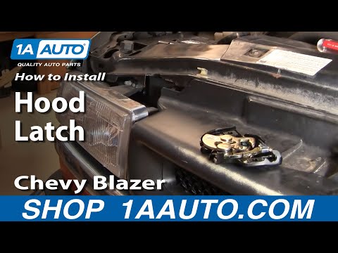 How To Install Replace Broken Hood Latch Chevy S10 Blazer GMC S15 Jimmy Pickup 94-05 1AAuto.com