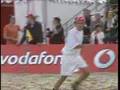 Schumi playing beach soccer in Spain