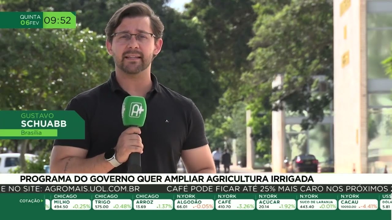 Programa do governo quer ampliar agricultura irrigada