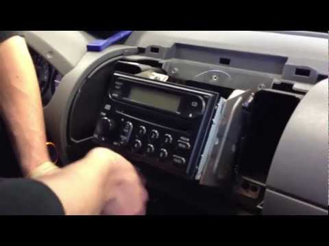 how to remove a cd player from a nissan x trail