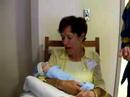 Grammy Cohen holds Baby Sam Grammy Cohen holds Baby Sam