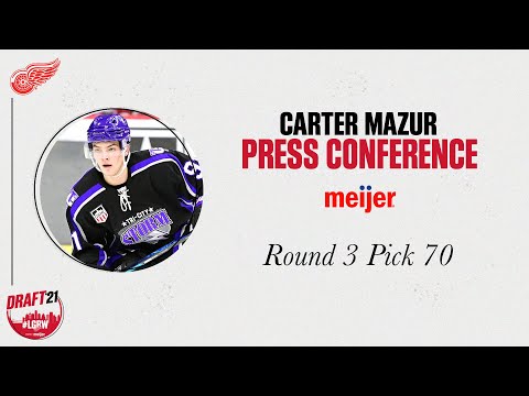 Jackson Native Carter Mazur on Being Drafted by the Detroit Red Wings