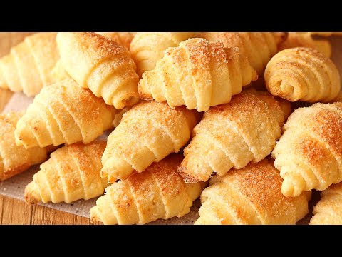 ТВОРОЖНЫЕ Рогалики!🥐 ПРОСТОЙ РЕЦЕПТ за МИНУТЫ! Творожное ПЕЧЕНЬЕ. Тают ВО Рту. Выпечка к ЧАЮ БЫСТРО!