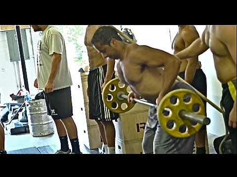 Coaching Bent Row & Front Squat at Strength Camp Clinic