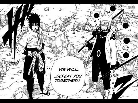 Naruto Manga Chapter 673 Review - Senjutsu Naruto & Rinnegan Sasuke vs Madara! ナルト