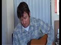 Willy Vlautin in a motel room