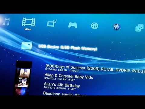 how to video on ps3 from usb