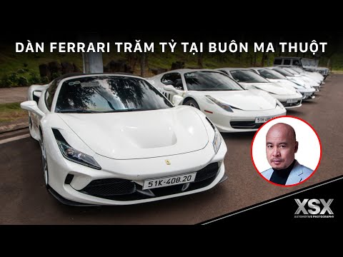 Nhiều siêu xe Ferrari của Chủ tịch Đặng Lê Nguyên Vũ bất ngờ xuất hiện trên Buôn Ma Thuột | XSX