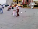 Sophia persiguiendo a los pipis