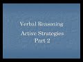 MCAT Strategy - VR: Active Strategies Part 2