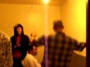 at tha house.....bumpin my track..........