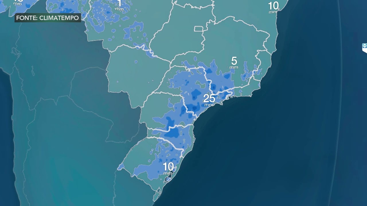 Sábado será de tempo abafado e de chuva em várias regiões do Brasil | 17/01/2026