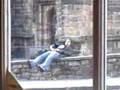 Bangor drunkard falls over wall