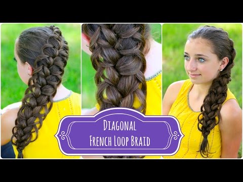Diagonal French Loop Braid | Braided Hairstyles