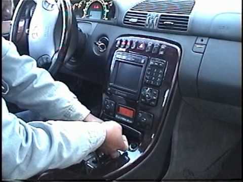How to Remove Radio / CD Changer / Navigation from 2000 Mercedes CL500 for Repair