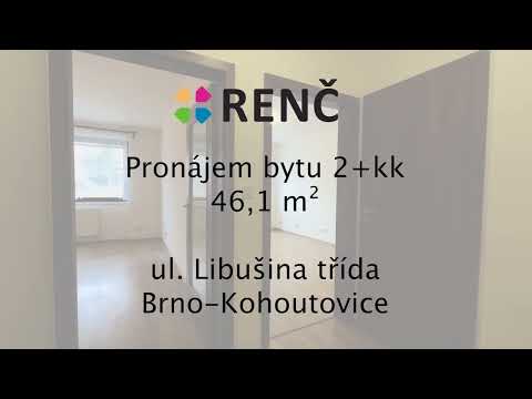 Video Byt 2+kk (46,1 m2) ve zděném bytovém domě na Libušině třídě v Brně - Kohoutovicích