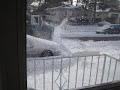 My dad like a little kid in a candy store with his silly snow blower